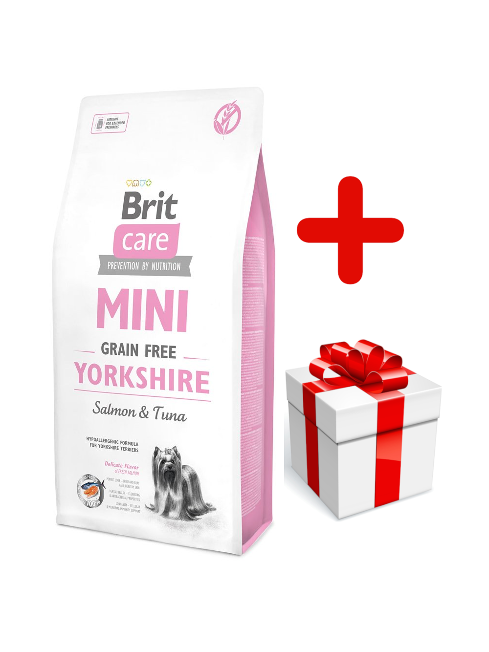 BRIT CARE Mini Grain-Free Yorkshire 7kg + niespodzianka dla psa GRATIS!