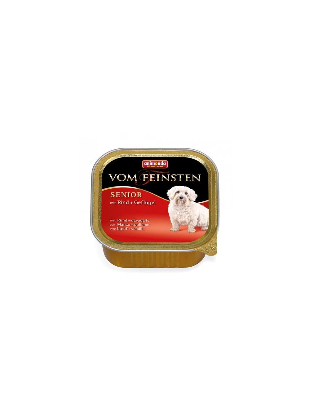 ANIMONDA Dog Vom Feinsten Senior smak: wołowina z kurczakiem 22x150g