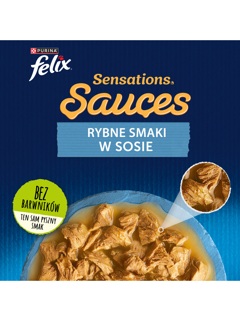 FELIX Sensations Sauces Karma dla kotów rybne smaki w sosie 12x(4x85g)