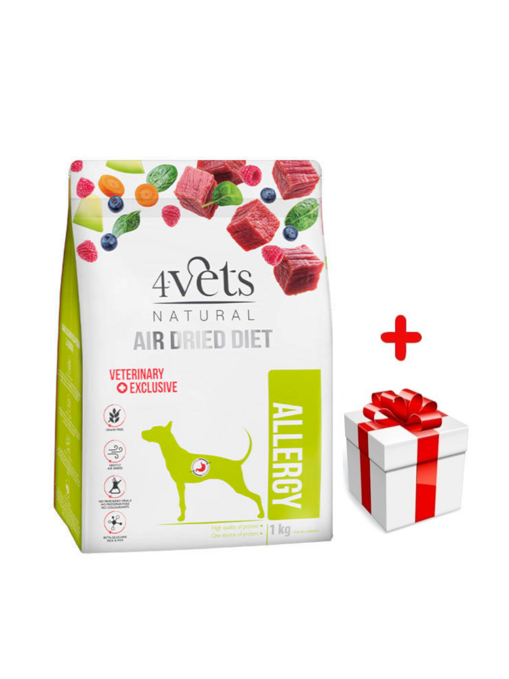 DOLINA NOTECI 4Vets Natural Allergy karma suszona dla psów z alergią pokarmową 1kg + niespodzianka dla psa GRATIS!