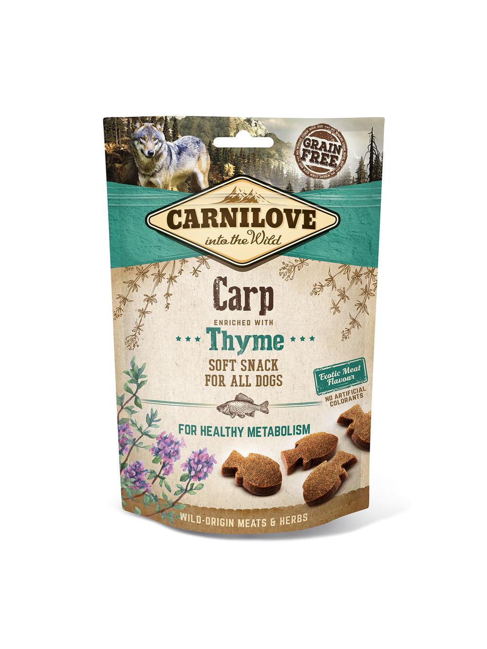 Carnilove Semi-Moist Snack, karp z tymiankiem, 200 g