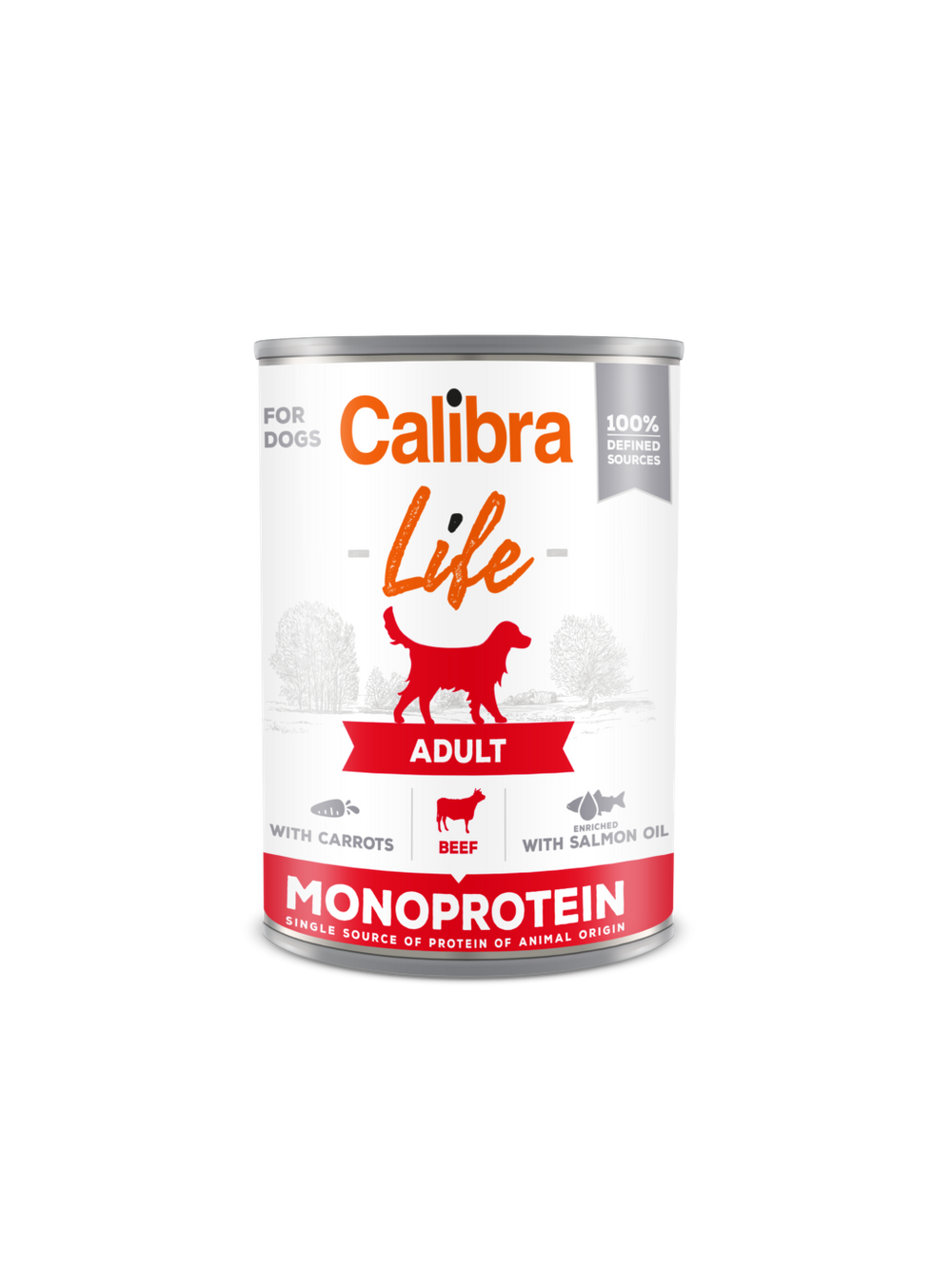 CALIBRA Dog Life Adult Beef with Carrots 400g