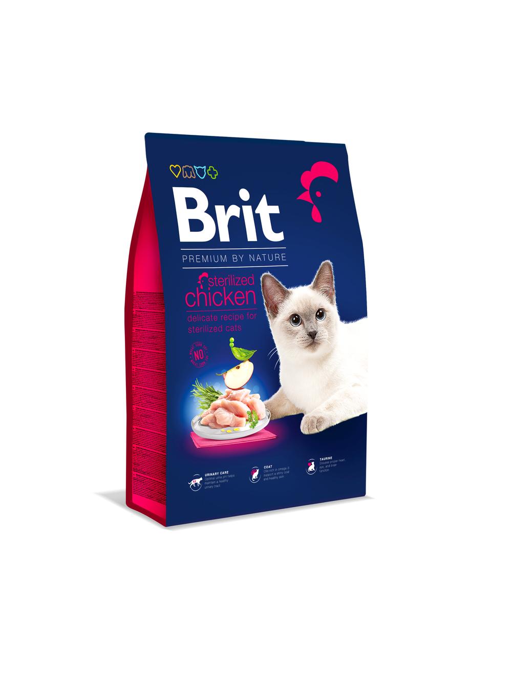 BRIT Cat Premium By Nature Sterilised Chicken 8kg