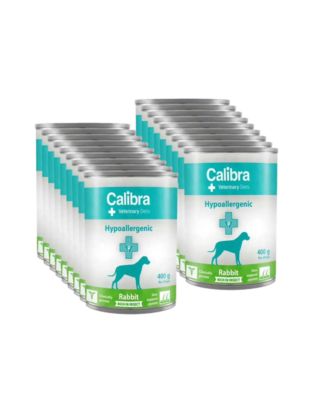 CALIBRA Veterianry Diets Dog Hypoallergenic Insect & Rabbit 18x400g