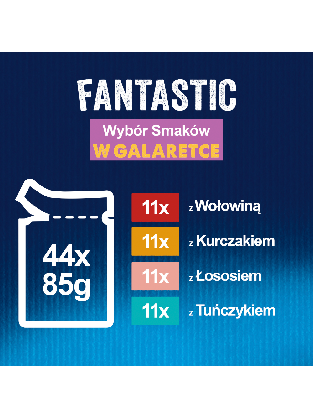 Felix w galaretce MIX MIĘSNY saszetka 4x(44x85g)