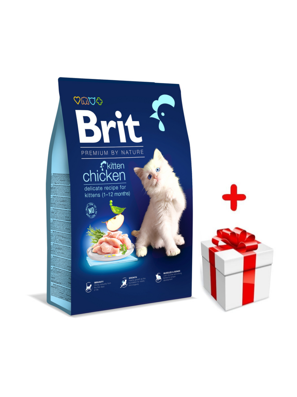 BRIT Premium By Nature Kitten 300g + niespodzianka dla kota GRATIS!
