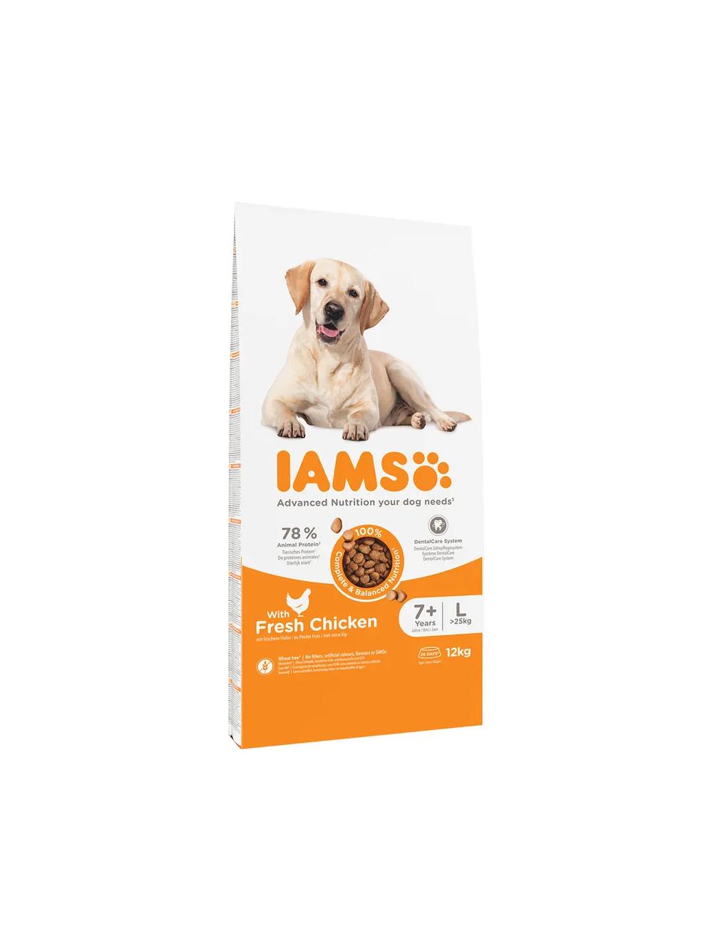 IAMS-Sucha karma for Vitality dla starszych psów ras dużych, z kurczakiem 12kg