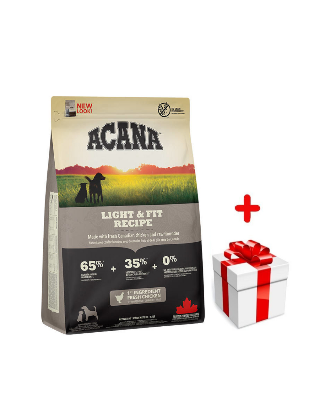 ACANA Light & Fit Dog 2kg + niespodzianka dla psa GRATIS!
