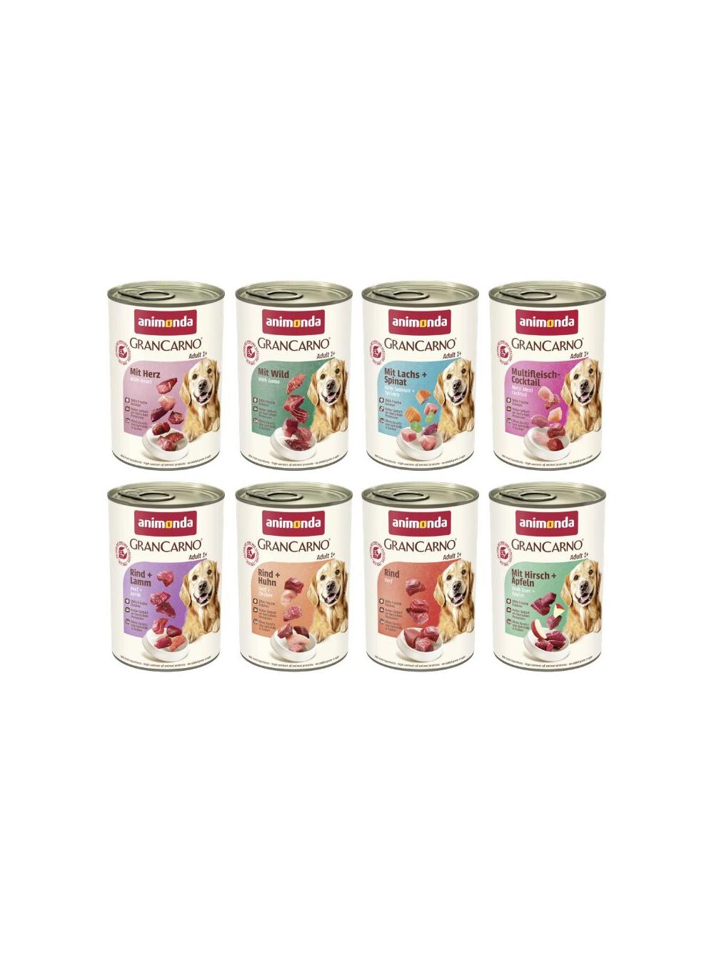 ANIMONDA GranCarno Adult Dog Mix Smaków 8x400g