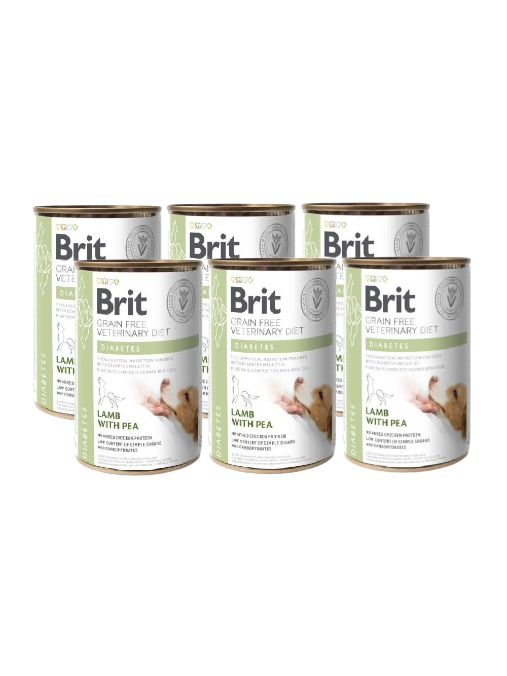 BRIT GF Veterinary Diets Dog Diabetes 6x400g - karma mokra dla psa