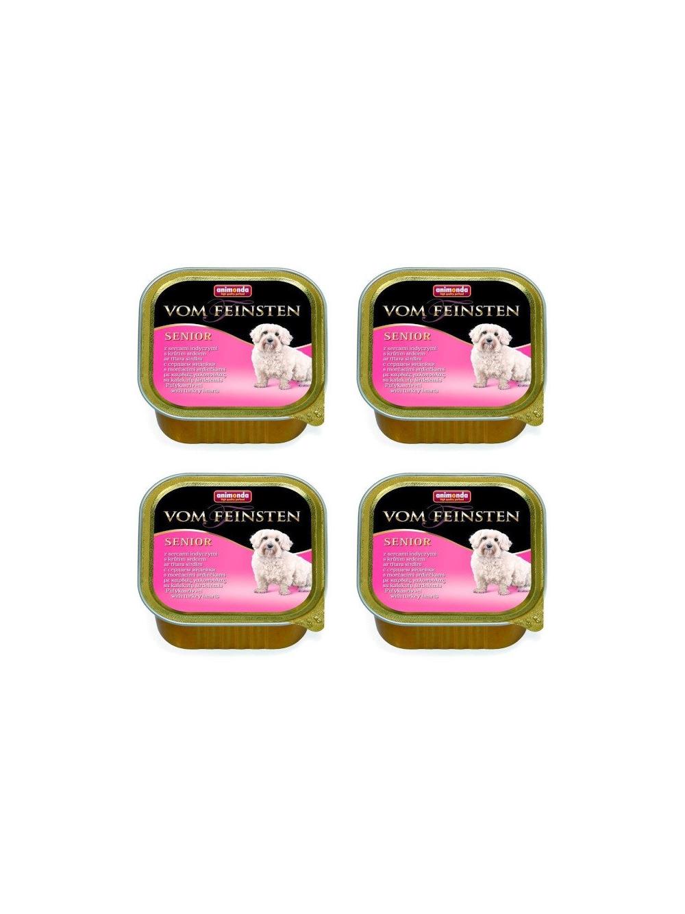 ANIMONDA Dog Vom Feinsten Senior smak: Serca Indyka 22x150g