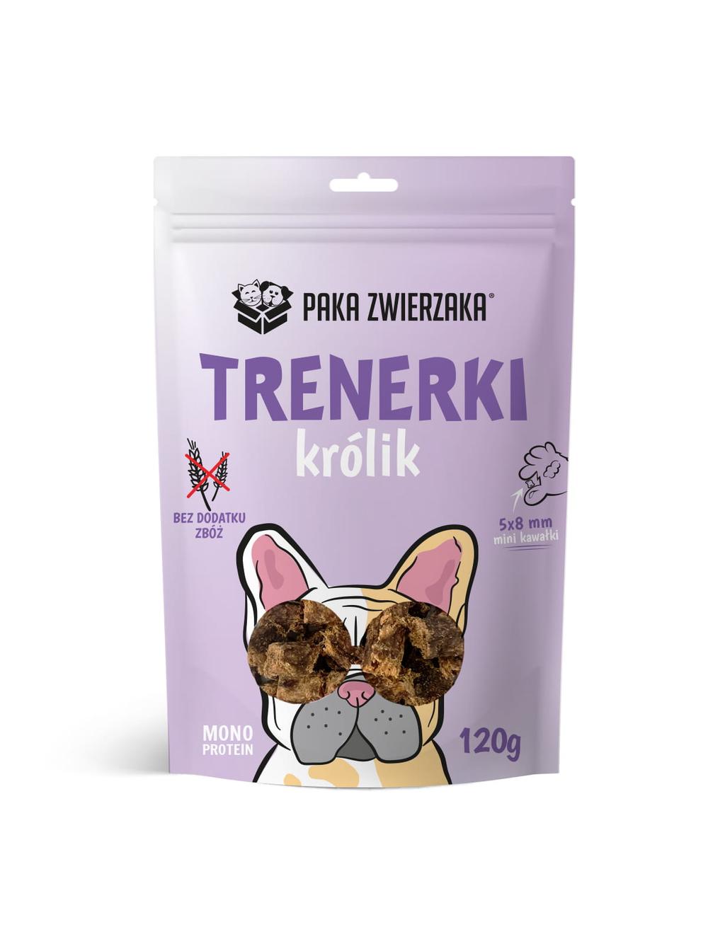 PAKA ZWIERZAKA -Trenerki Królik 120g