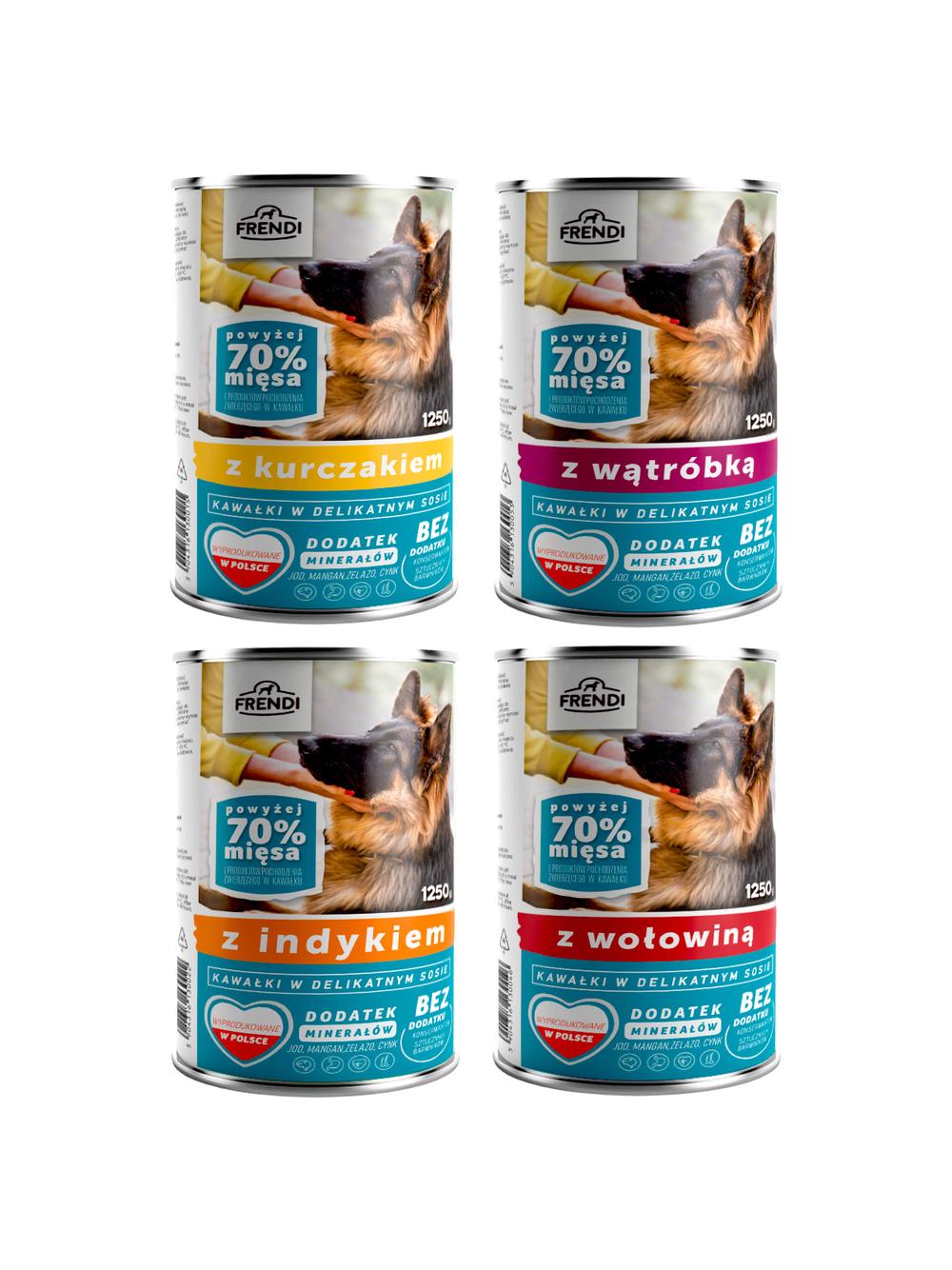 Frendi kawałki w delikatnym sosie Mix smaków 32x1250g