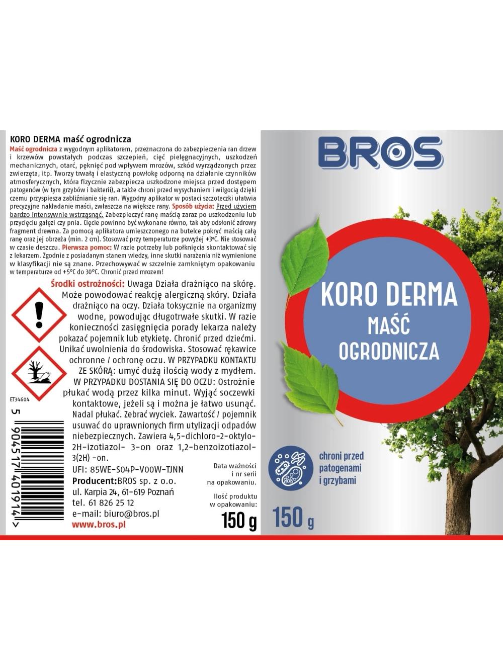 BROS KORO DERMA maść ogrodnicza 150g