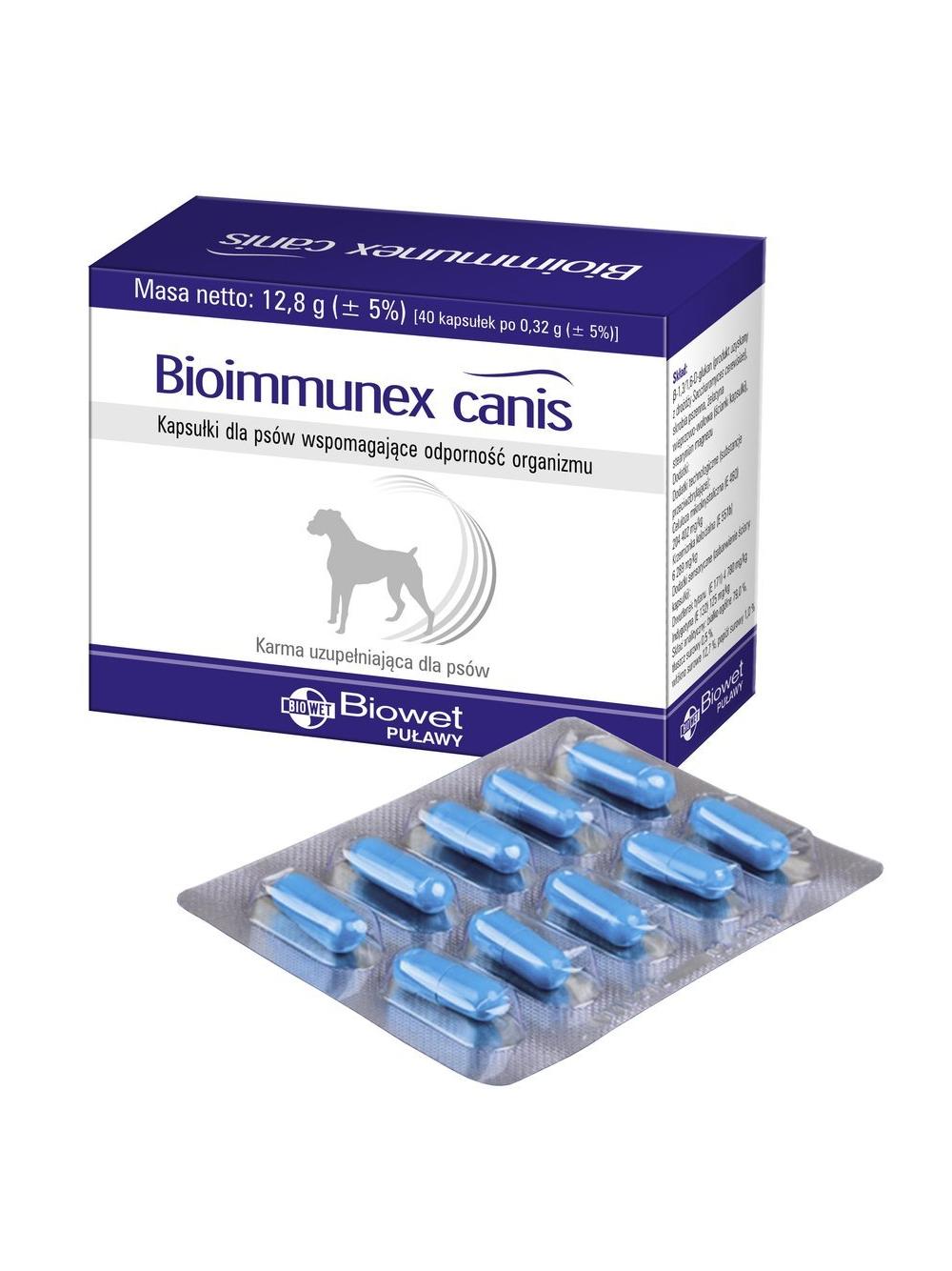 BIOWET Bioimmunex Canis 40 kapsułek