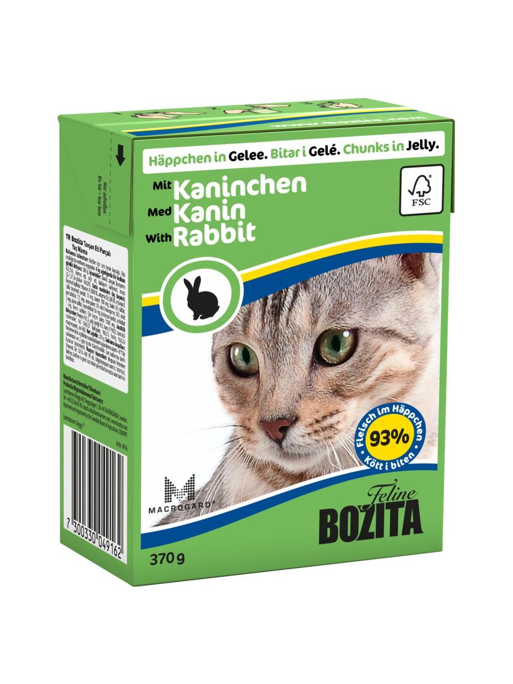 BOZITA Cat Królik W Galaretce 24x370g