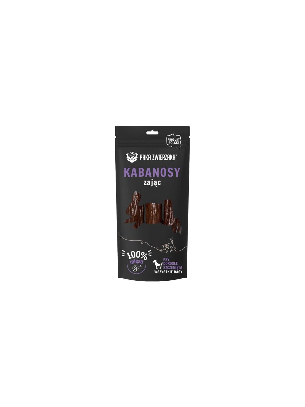 PAKA ZWIERZAKA- Kabanosy z zająca 3 szt (80g)
