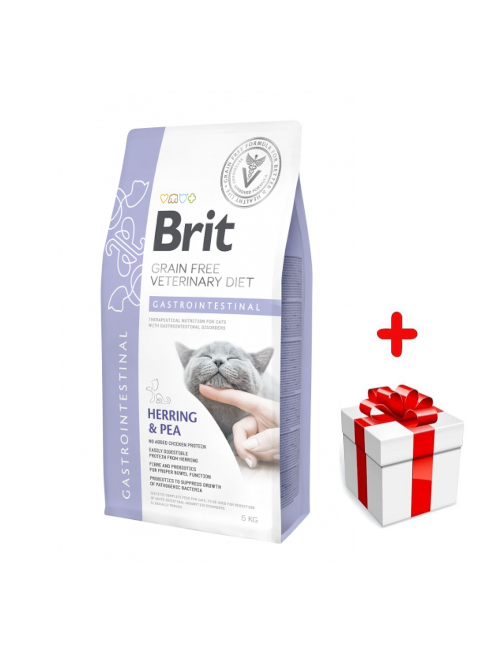 Brit gf veterinary diets cat Gastrointestinal 400g + niespodzianka dla kota GRATIS!