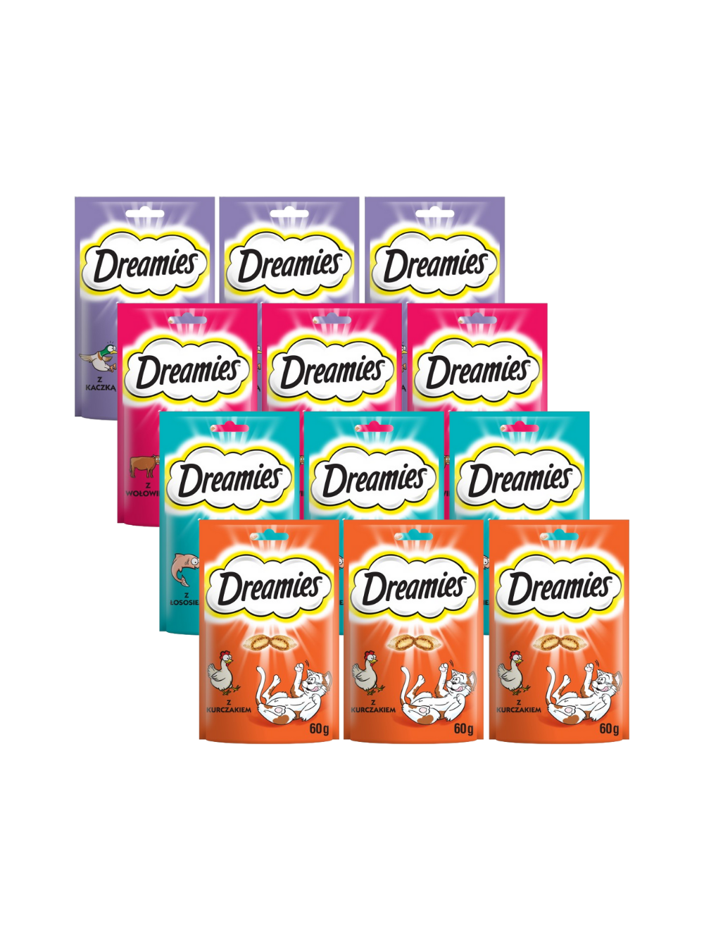 DREAMIES 12x60g - przysmak dla kota Mix Smaków