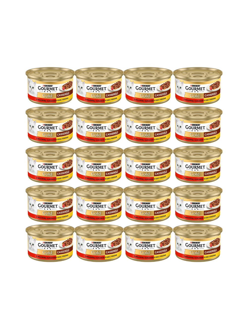 Purina Gourmet Gold z wołowiną i kurczakiem w sosie z pomidorami 72x85g
