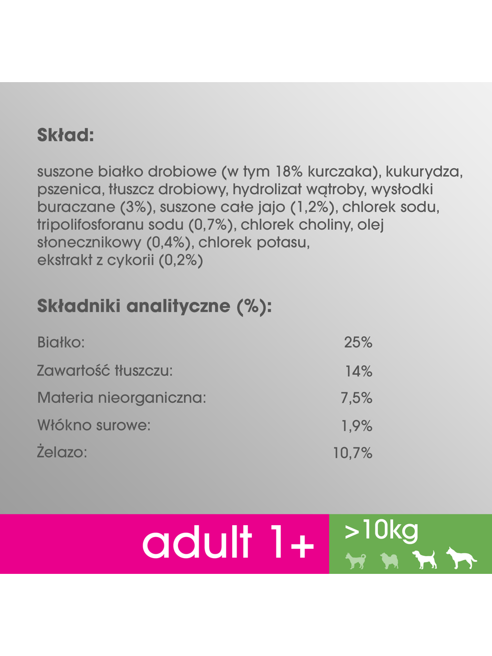 PERFECT FIT (Adult 1+) 4x825g Bogaty w kurczaka - sucha karma dla psa średniej i dużej rasy