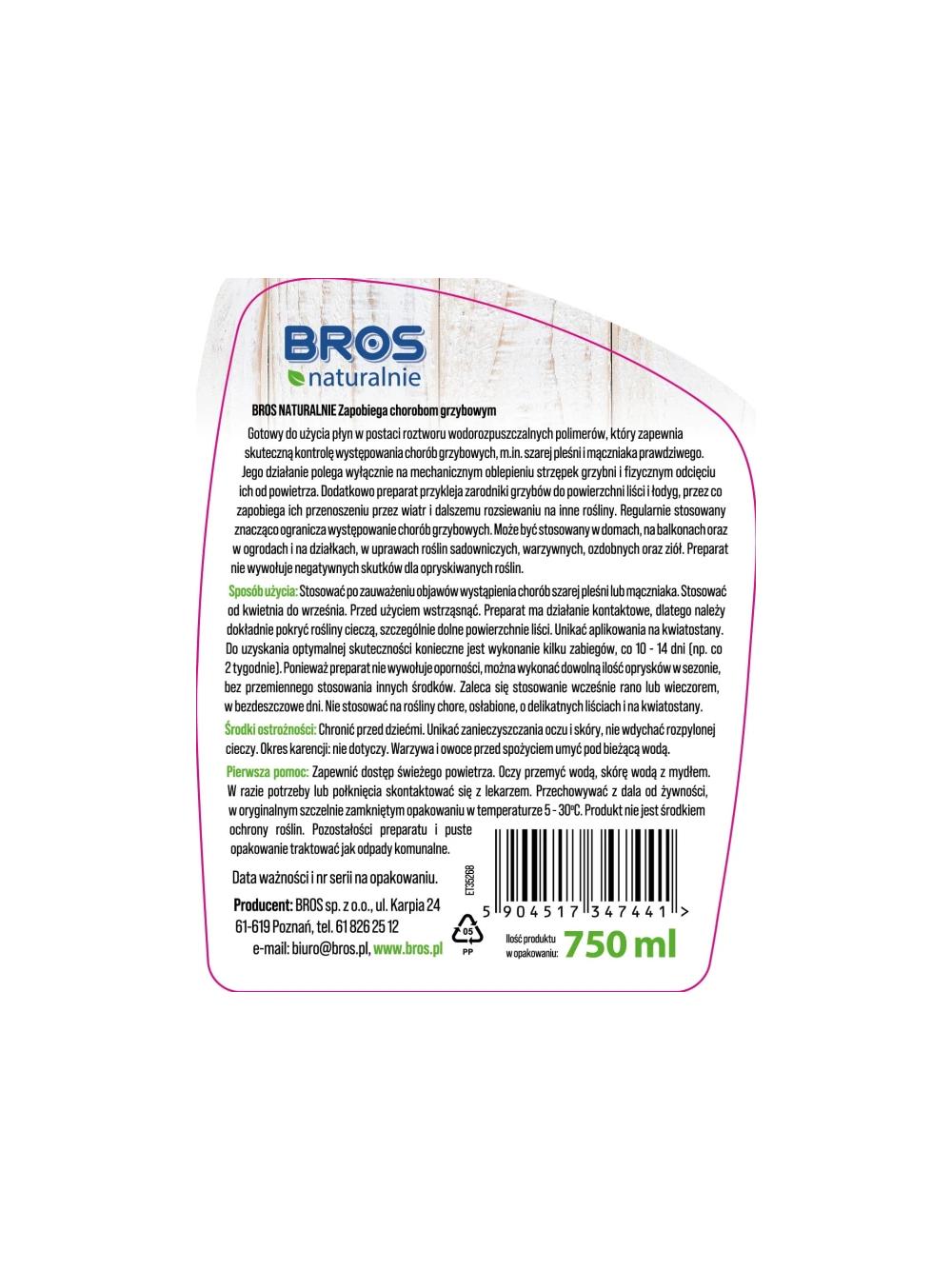 BROS Naturalnie Zapobiega chorobom grzybowym 750ml