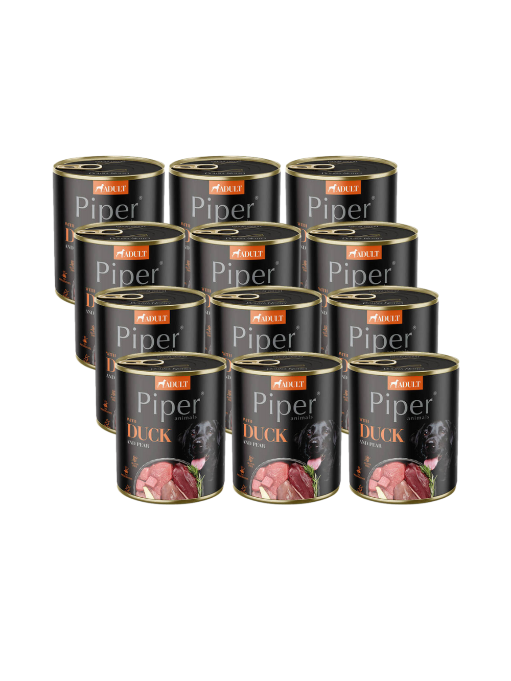 DOLINA NOTECI Piper dla psa z kaczką i gruszką 12x800g