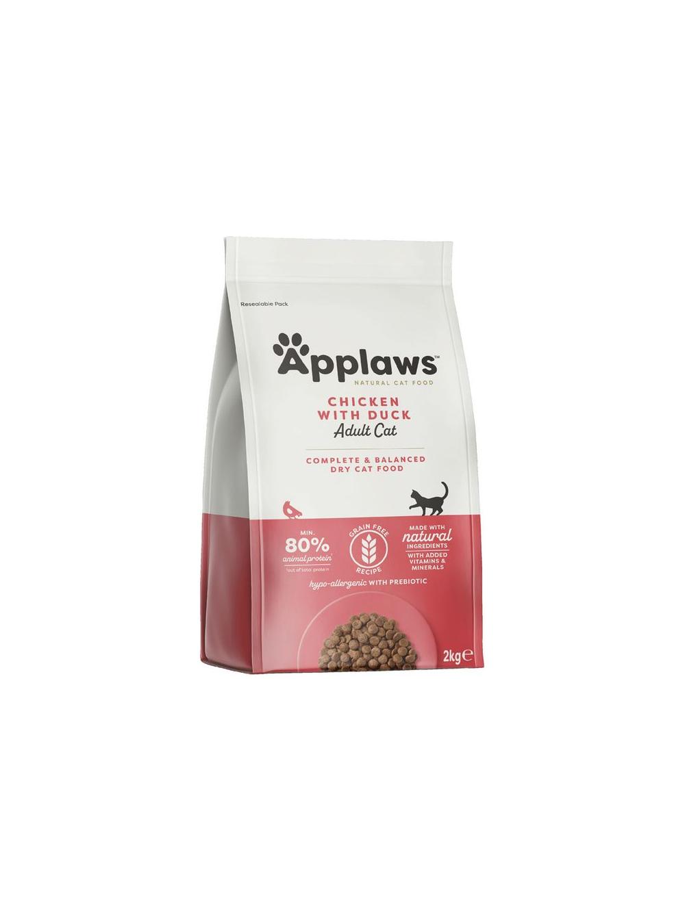 Applaws Adult Chicken with Extra Duck Sucha Karma dla kota 2kg