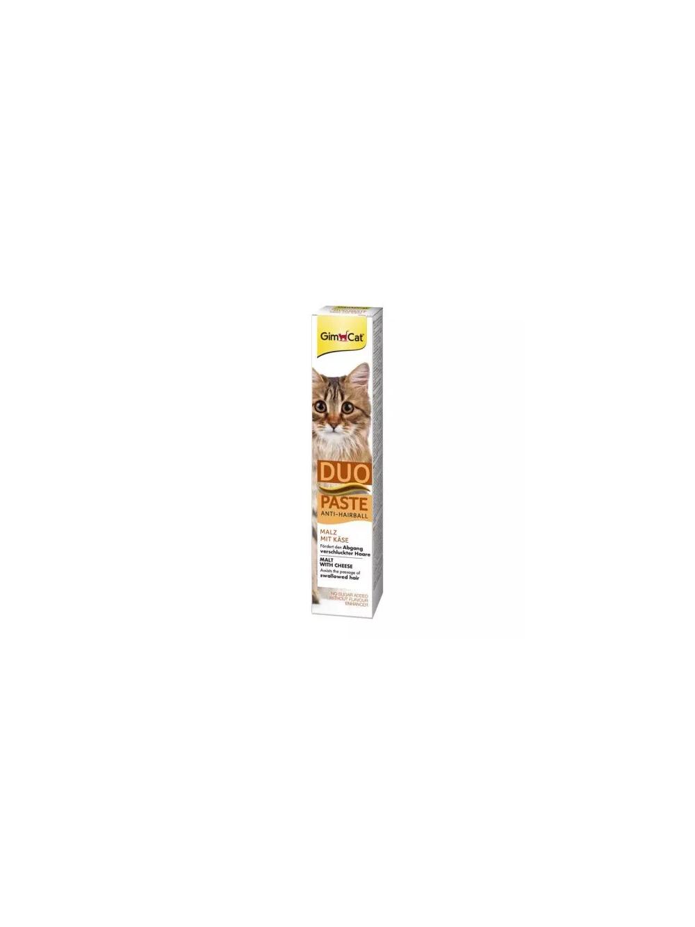 GIMBORN Gim Cat Pasta Anti-Hairball Duo malt z serem 50g