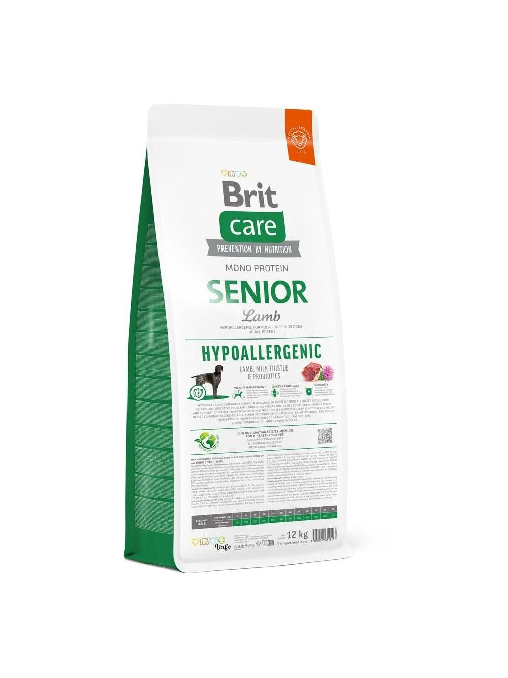 BRIT CARE Hypoallergenic Senior Lamb 12kg
