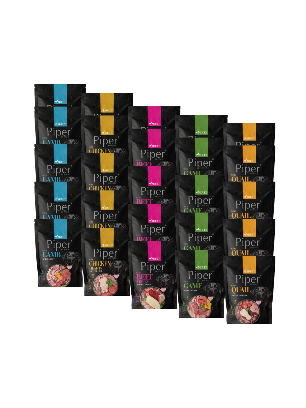 DOLINA NOTECI Piper dla psa Mix Smaków 25x 500g
