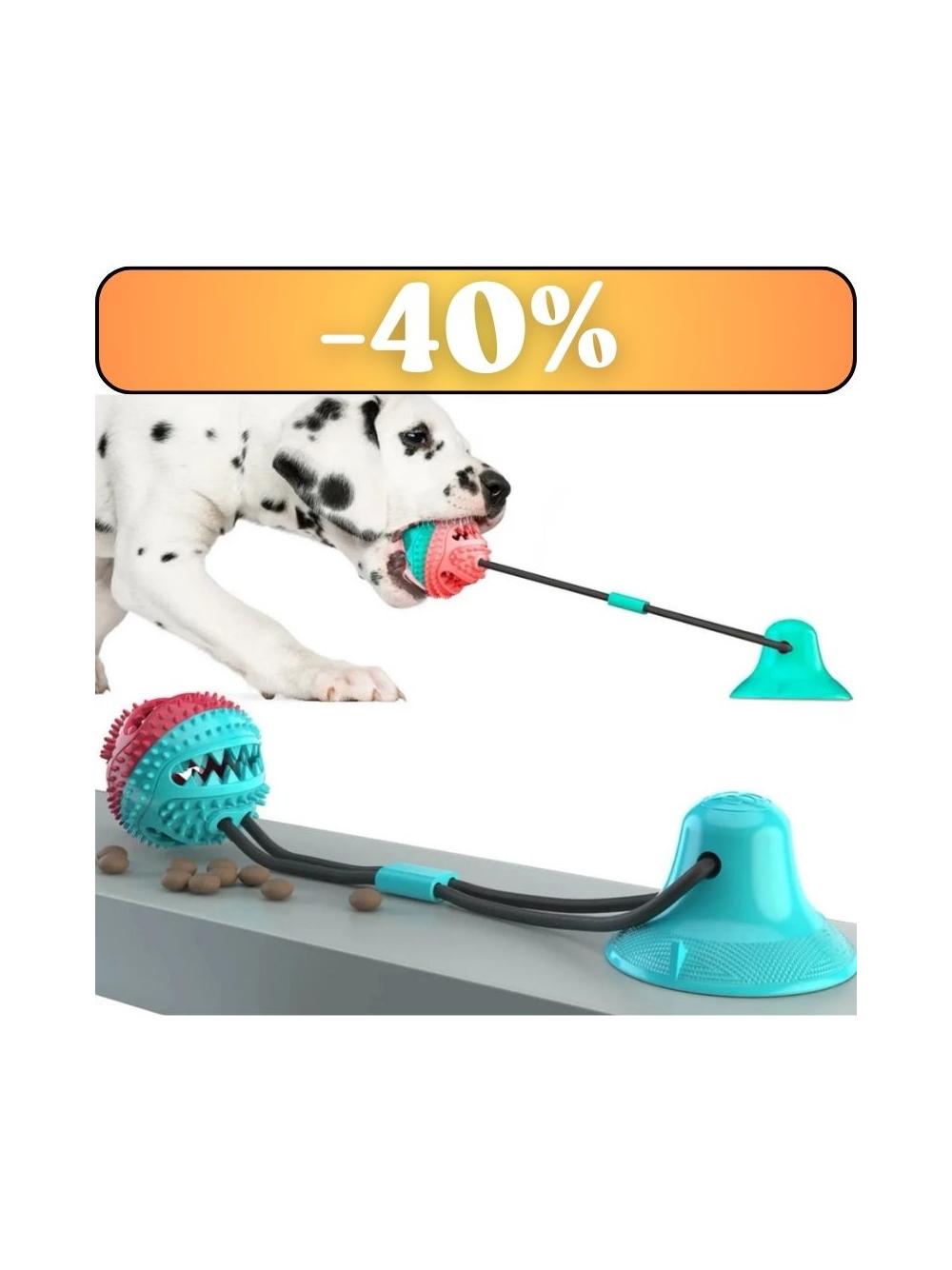 NUXIE® Zabawka piłka szarpak z przyssawką 43cm
