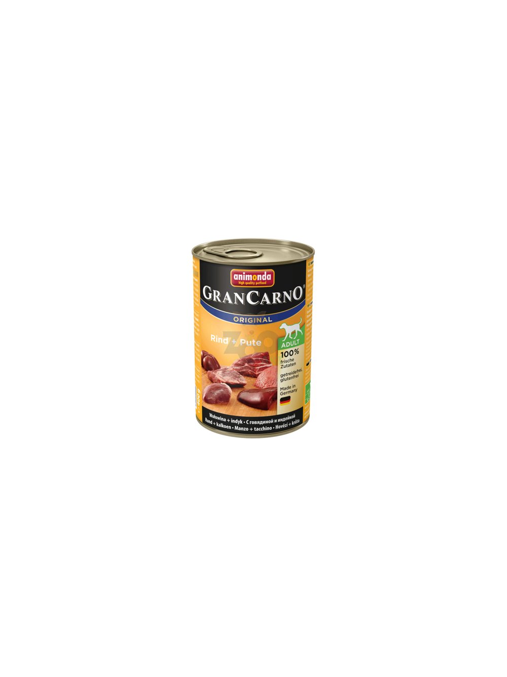 ANIMONDA GranCarno Adult Dog smak: Wołowina + Indyk  12 x 400g