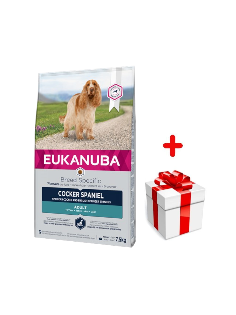 EUKANUBA Adult Cocker Spaniel 7,5kg + niespodzianka dla psa GRATIS!