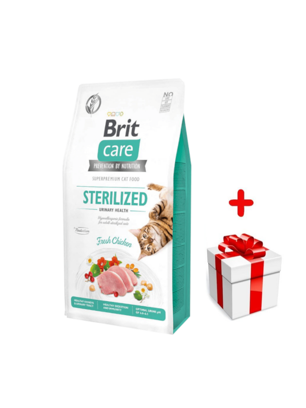 BRIT Care Cat  Grain- Free Sterilised Urinary Health 7kg + niespodzianka dla kota GRATIS!