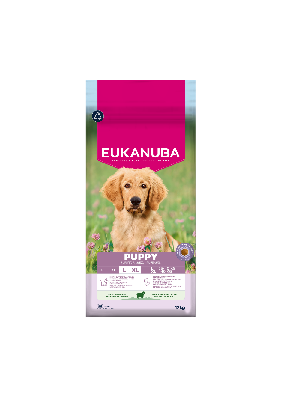 EUKANUBA Puppy&Junior Lamb&Rice Large Breeds 12kg