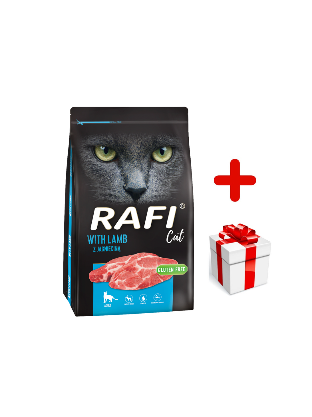DOLINA NOTECI Rafi Cat karma sucha dla kota z jagnięciną 7kg + niespodzianka dla kota GRATIS!