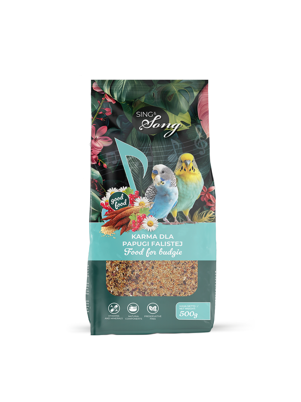 SING&SONG karma dla papugi falistej 500g