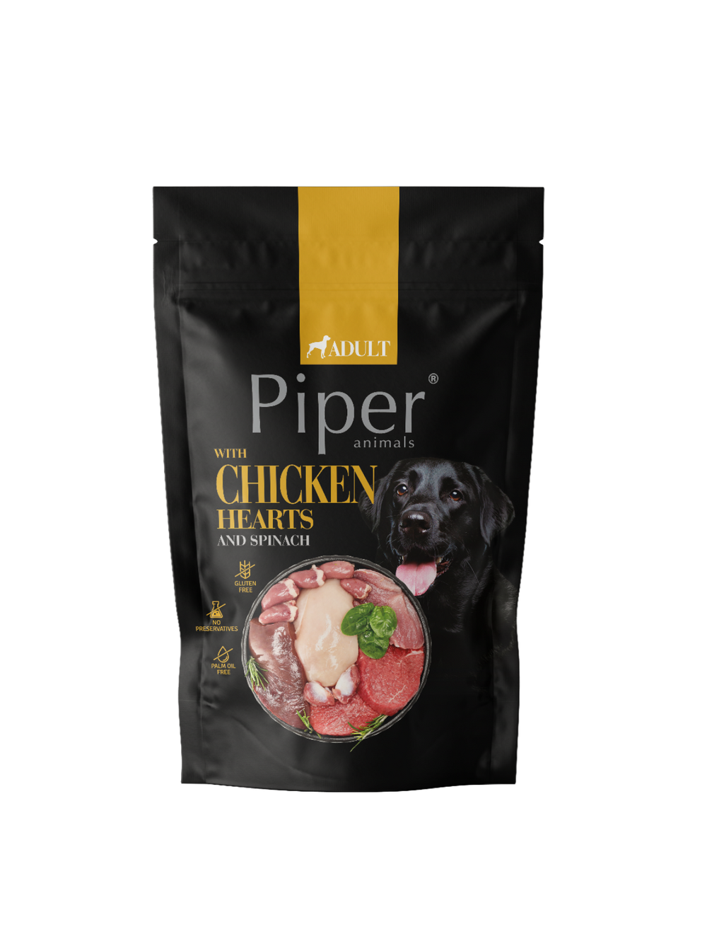 DOLINA NOTECI Piper dla psa z sercami kurczaka i szpinakiem 10x500g