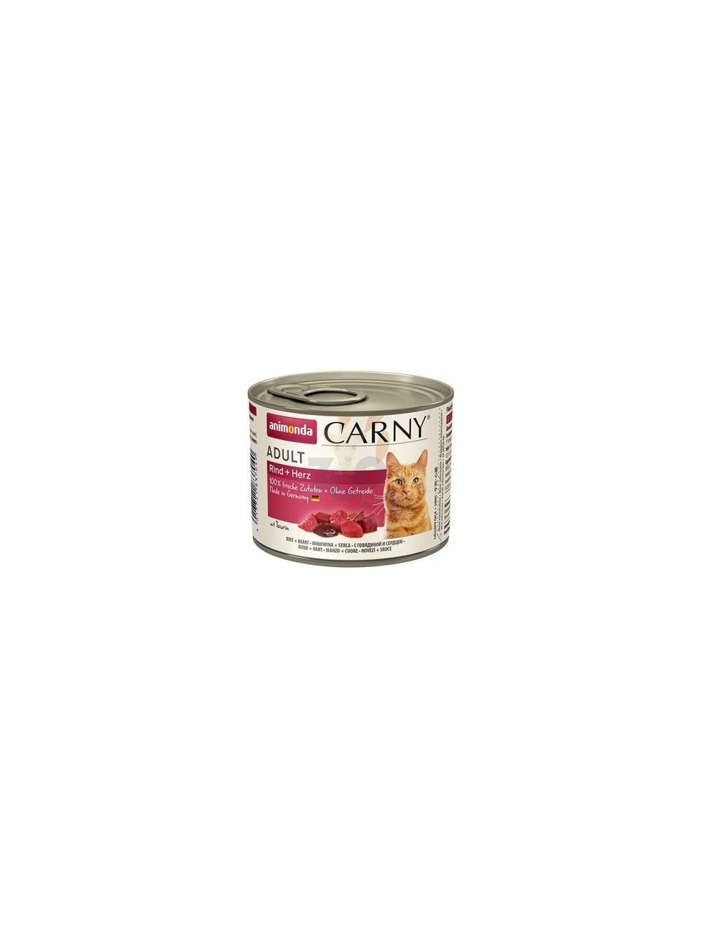 ANIMONDA Cat Carny Adult smak: wołowina i serca 6 x 200g
