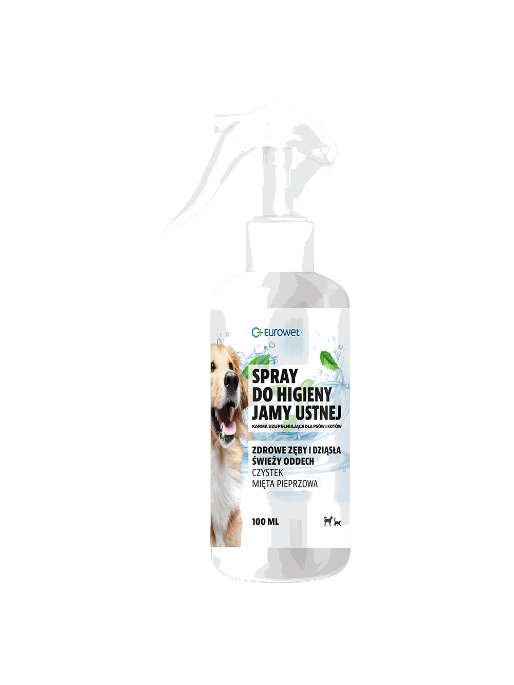 EUROWET Spray do higieny jamy ustnej z czystkiem i miętą pieprzową 100ml