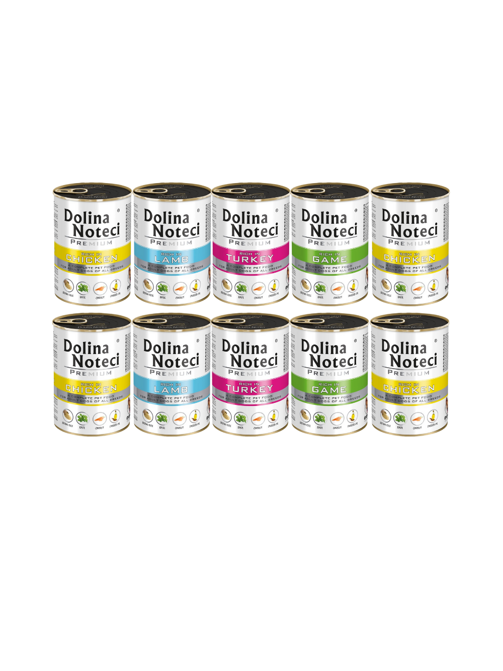 Dolina Noteci PREMIUM MIX Smaków bez wołowiny  10 x 400g