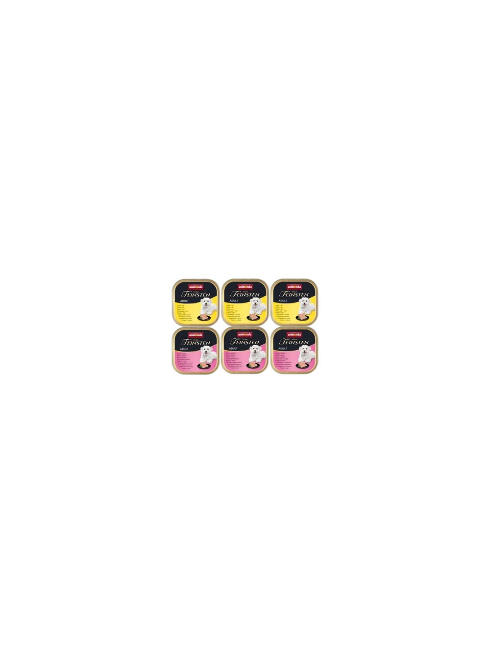 ANIMONDA Dog Vom Feinsten Adult indyk/szynka + indyk/ser 6x150g