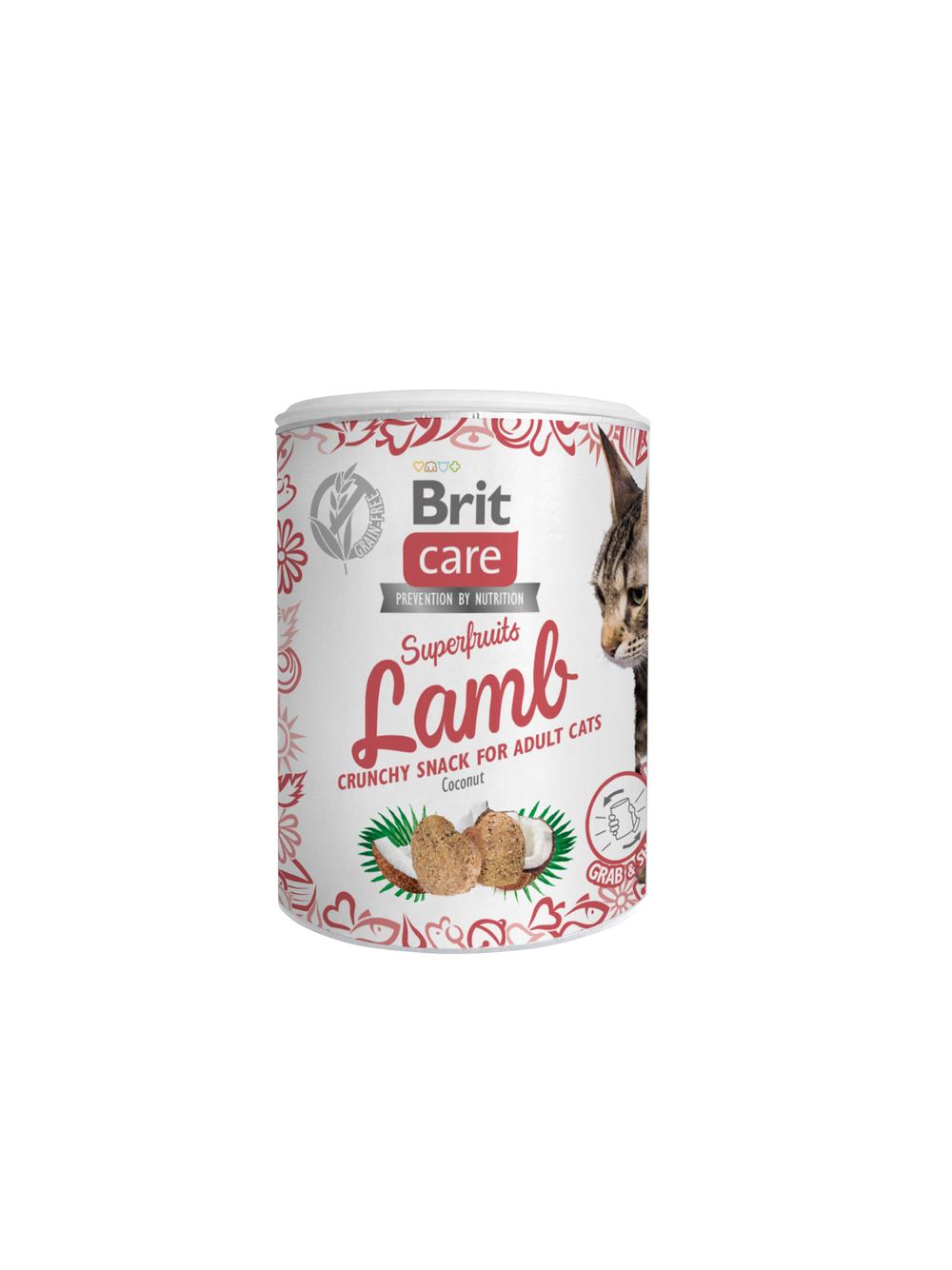 BRIT CARE Cat Snack Superfruits Lamb100g