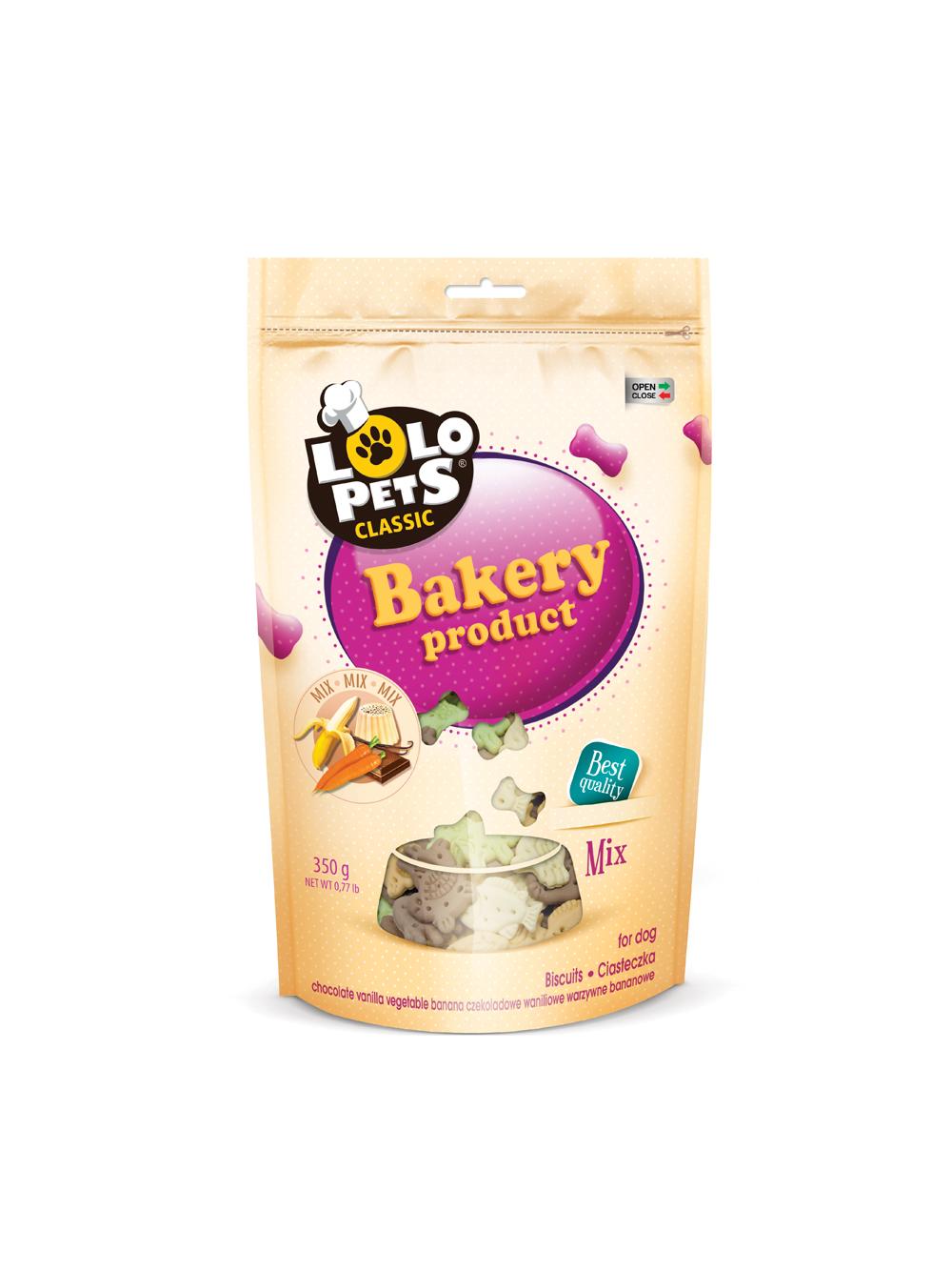 LOLO PETS Ciastka kości Mix dla psa M 350g
