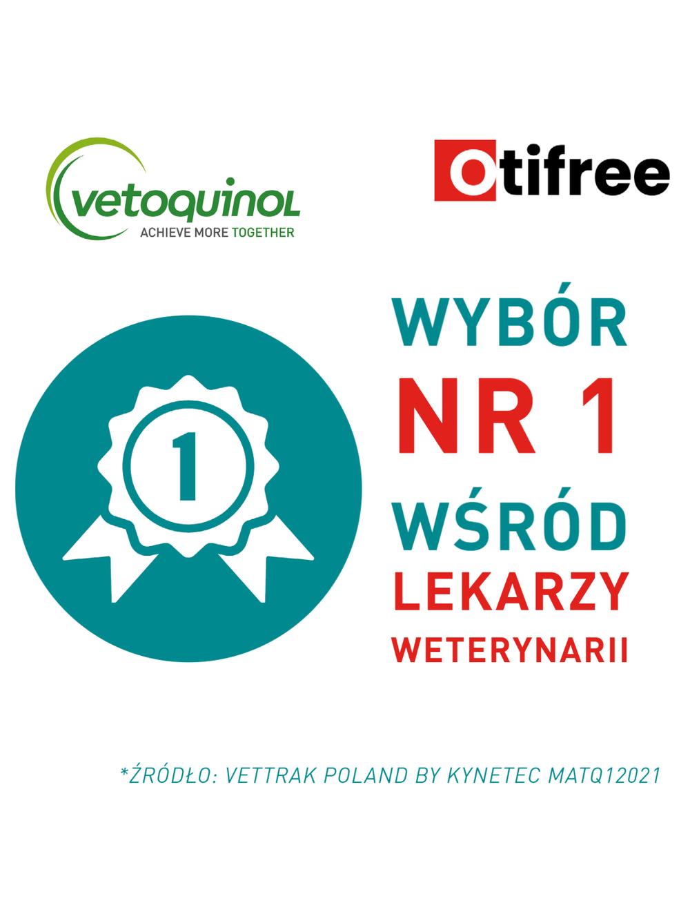 VETOQUINOL Otifree 60ml Dla Psów I Kotów Do Czyszczenia Uszu