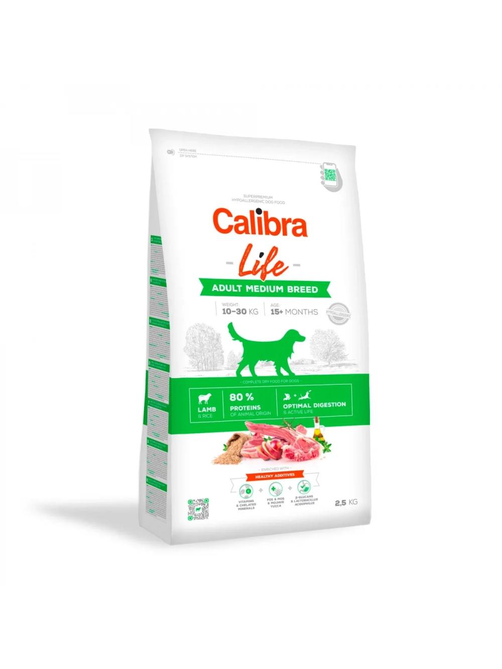 Calibra Dog Life Adult Medium Breed Lamb 2,5kg