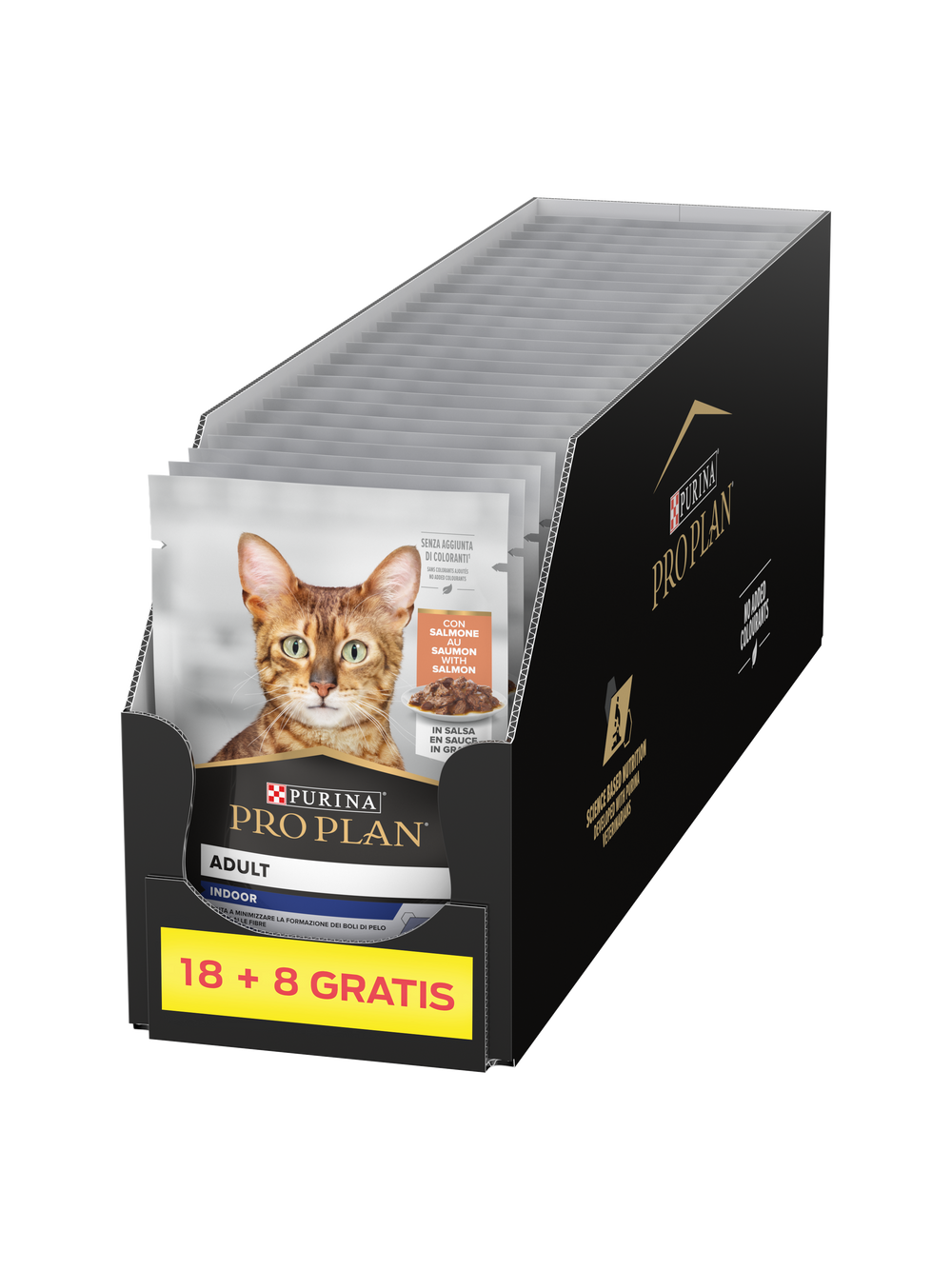PRO PLAN Nutrisavour Delicate Karma dla kotów delikatne kawałki z łososiem w sosie 26x85g (18+8 GRATIS)