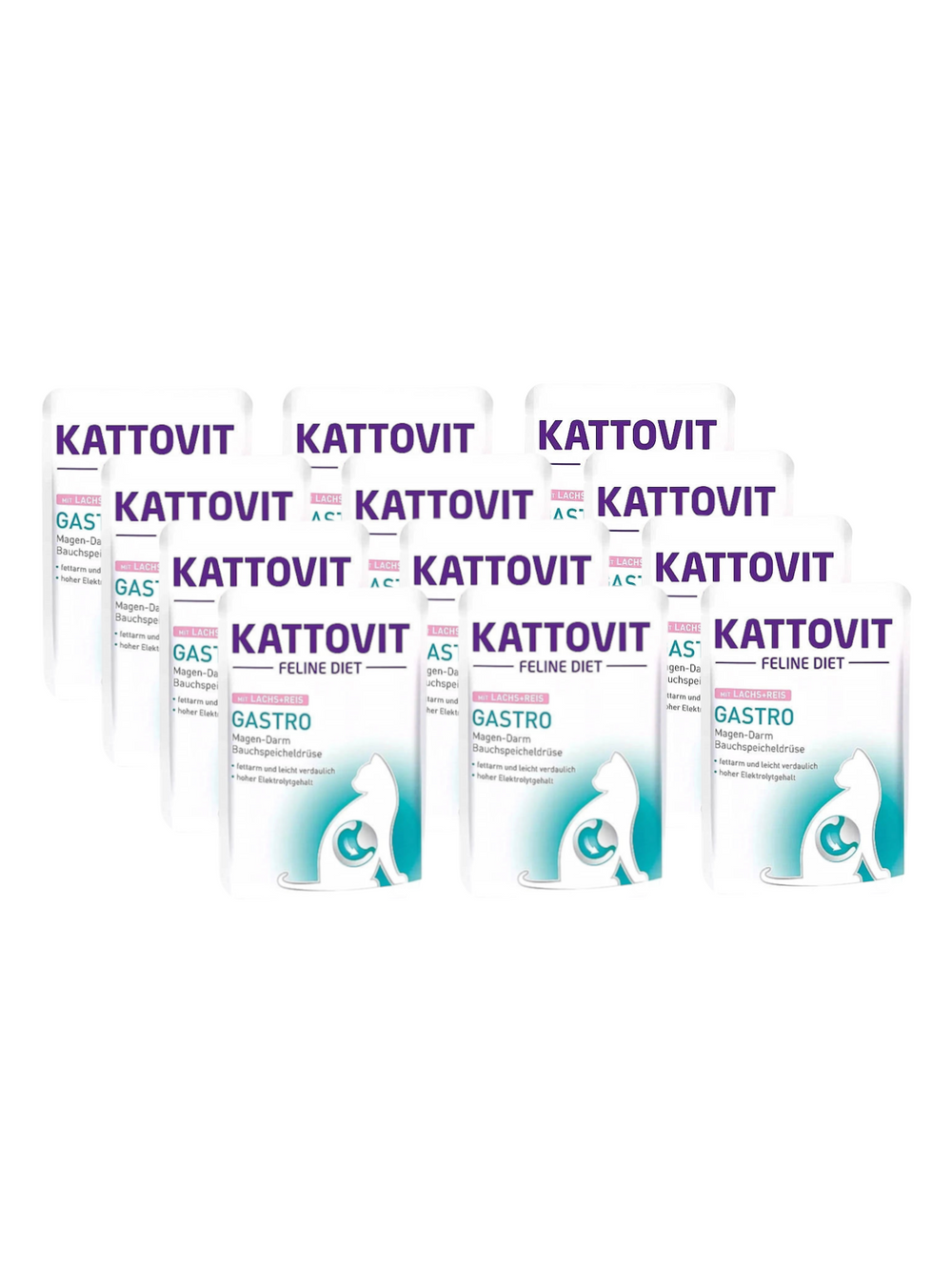 Kattovit Gastro łosoś 12x85g saszetka