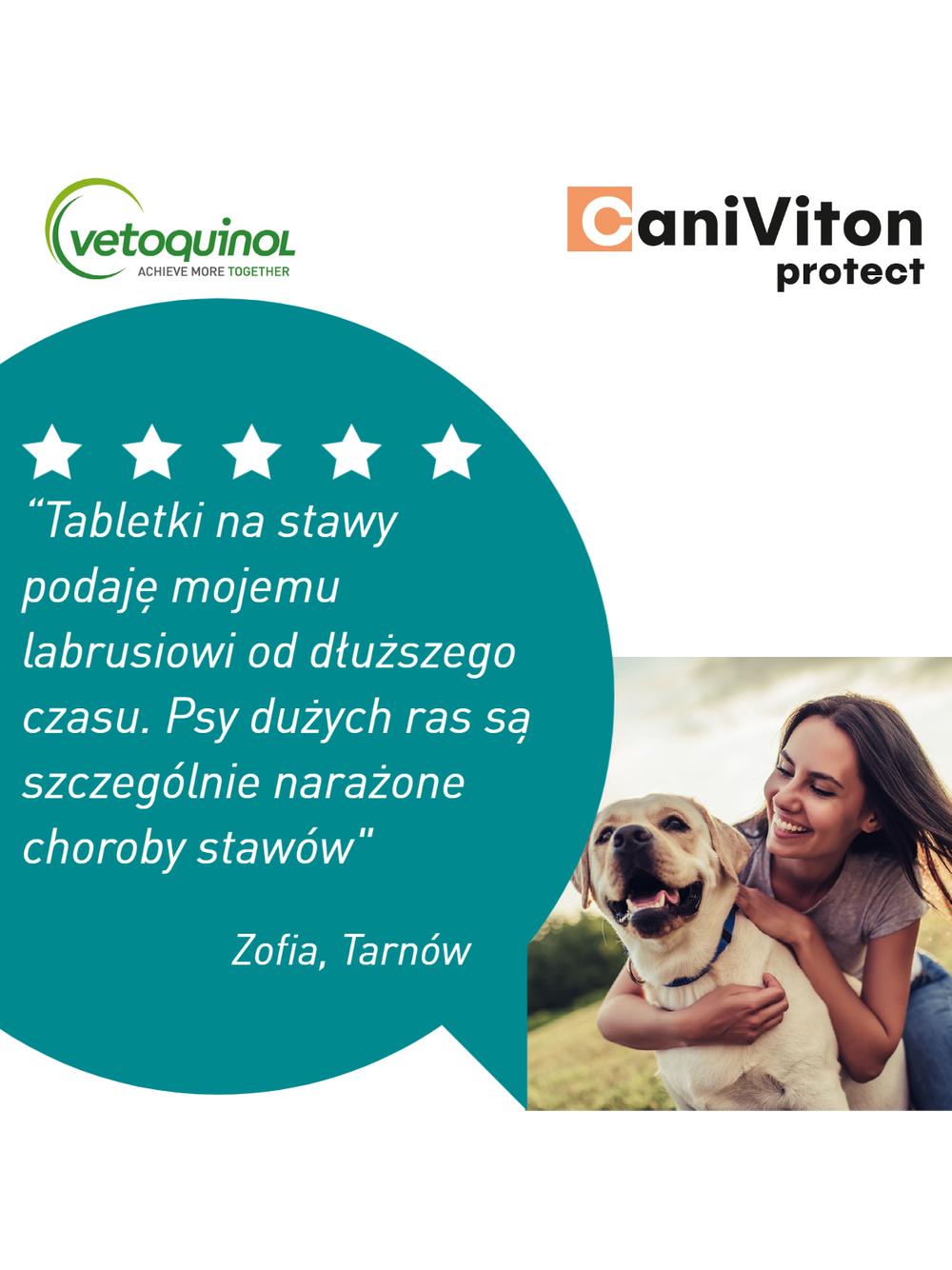 VETOQUINOL Caniviton Protect Karma Uzupełniająca Dla Psów 2x90 tab + NIESPODZIANKA DLA PSA GRATIS